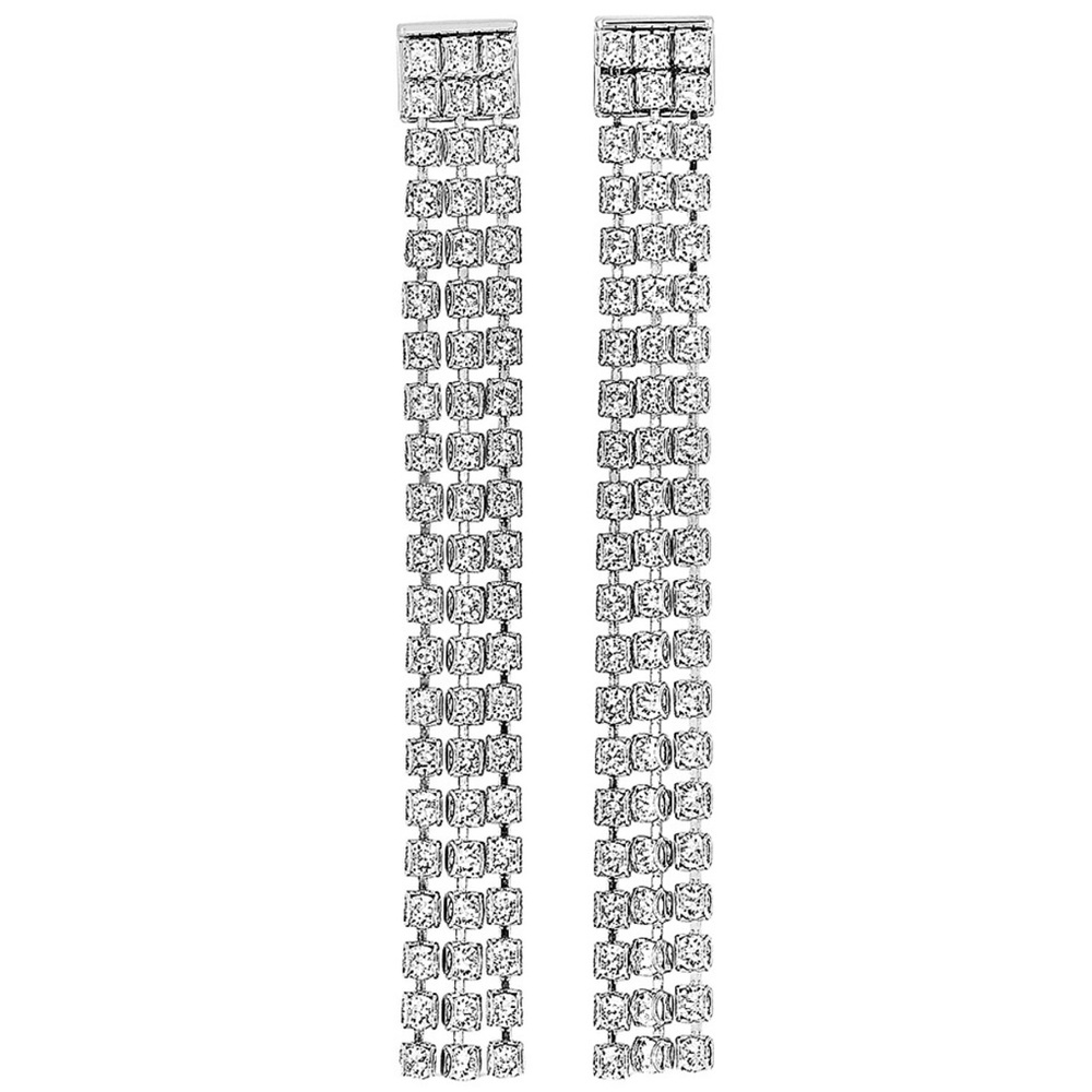 Swarovski Crystal Stainless Steel Earrings, NWT